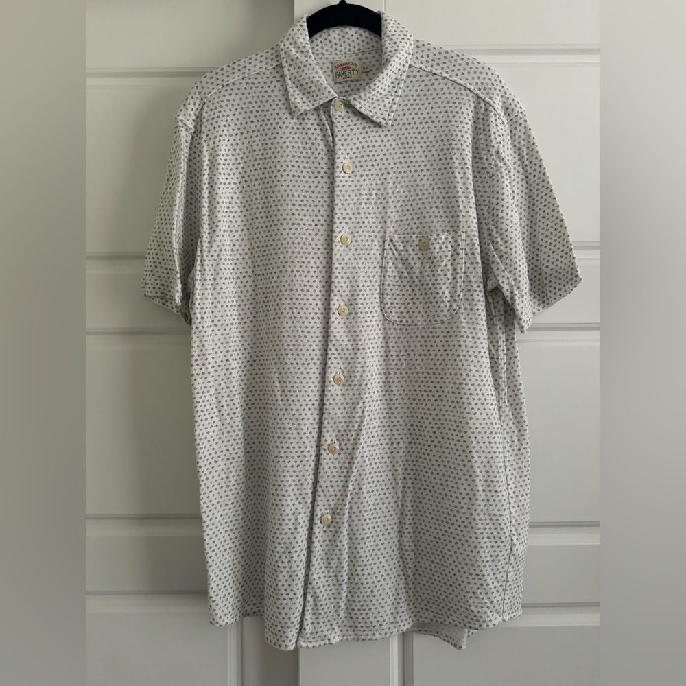 Faherty Short Sleeve Button Down Shirt